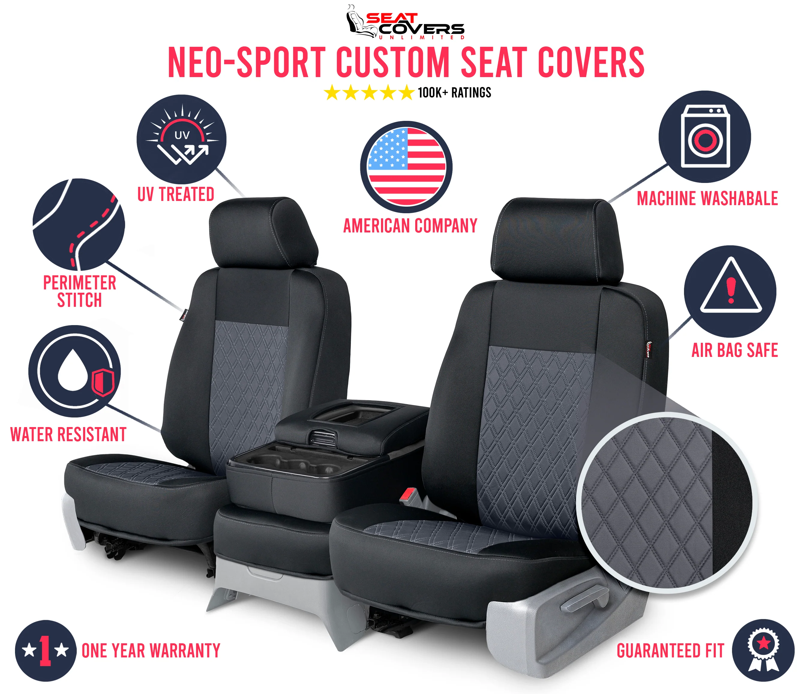 Neo-Sport - Quilted Custom Seat Covers - Image 102