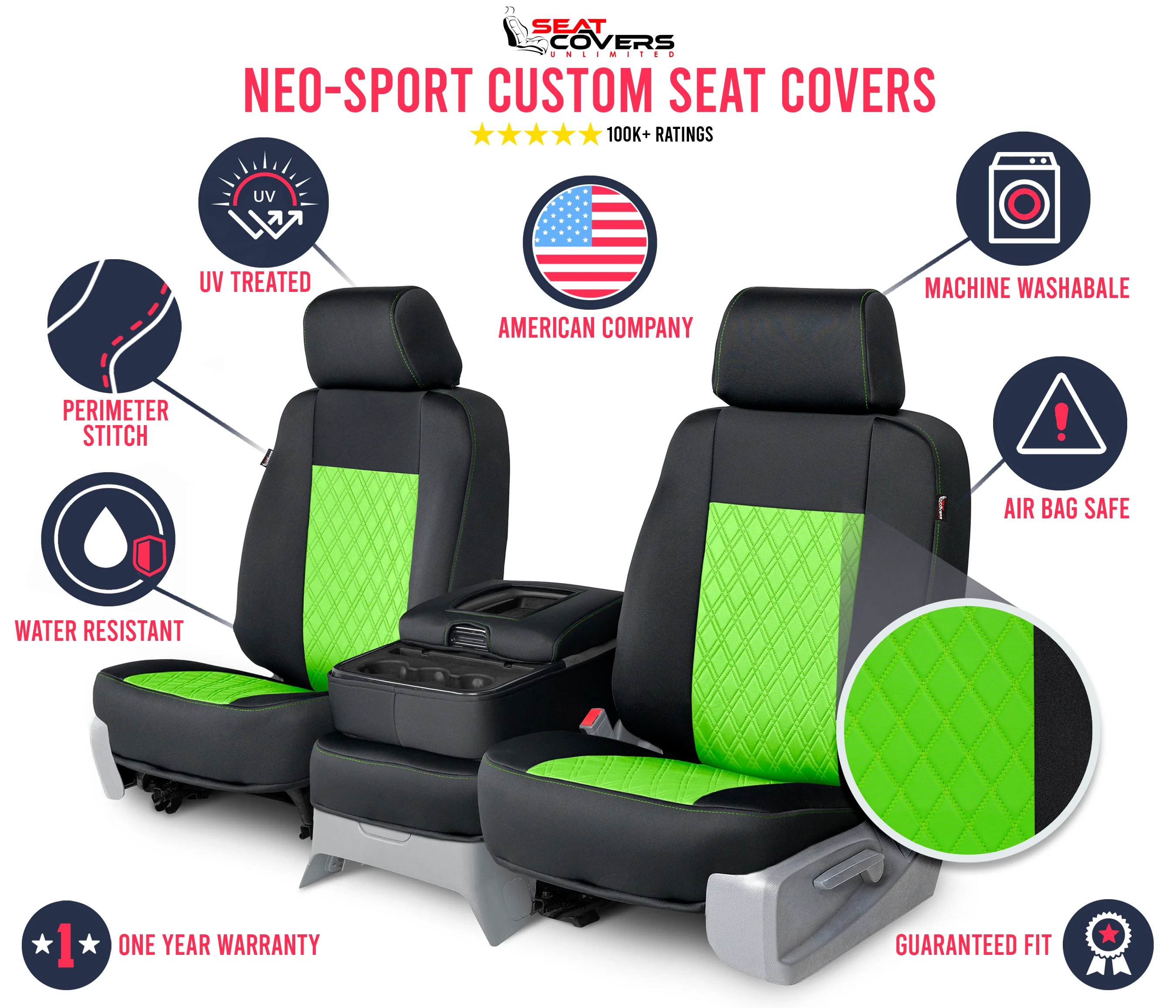 Neo-Sport - Quilted Custom Seat Covers - Image 103