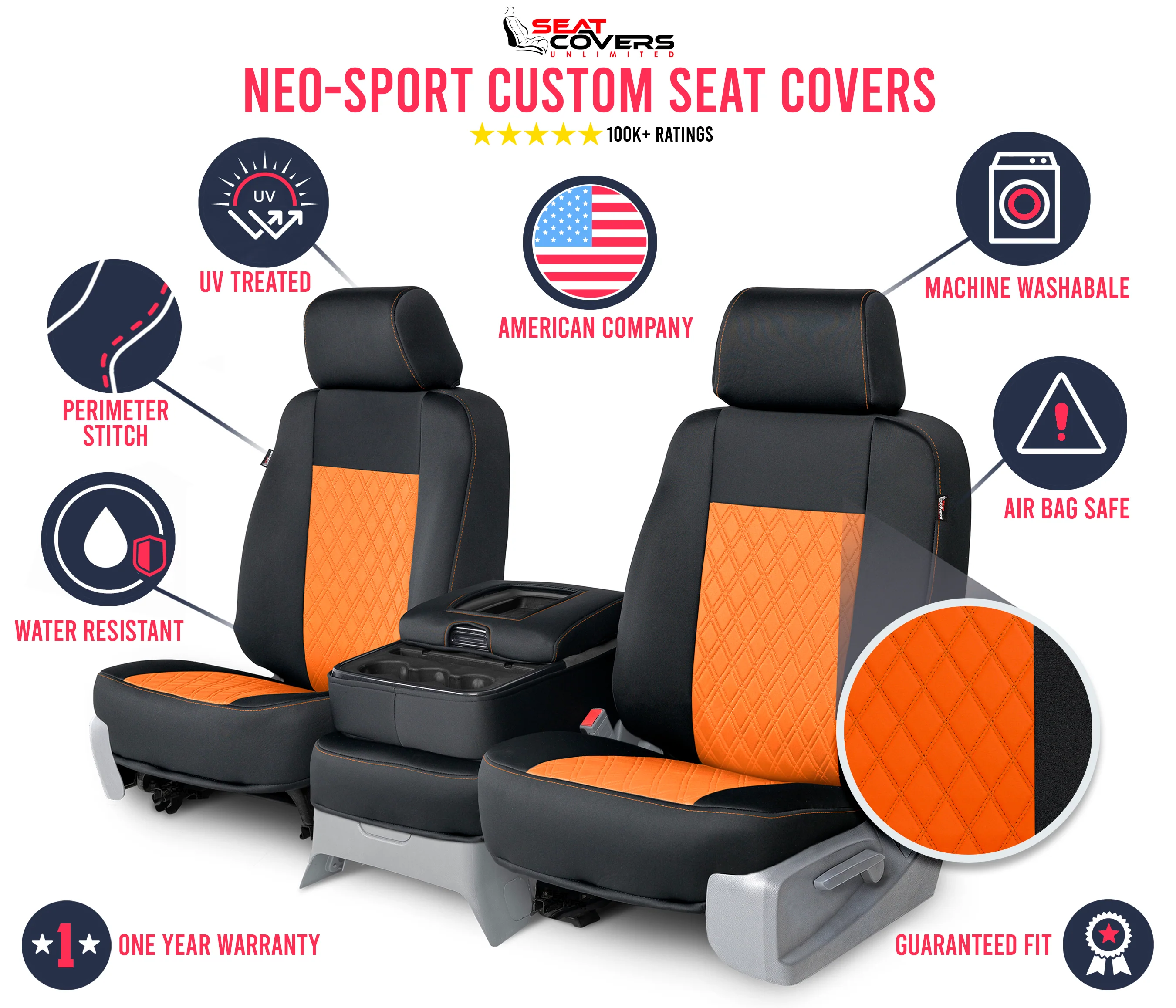 Neo-Sport - Quilted Custom Seat Covers - Image 105