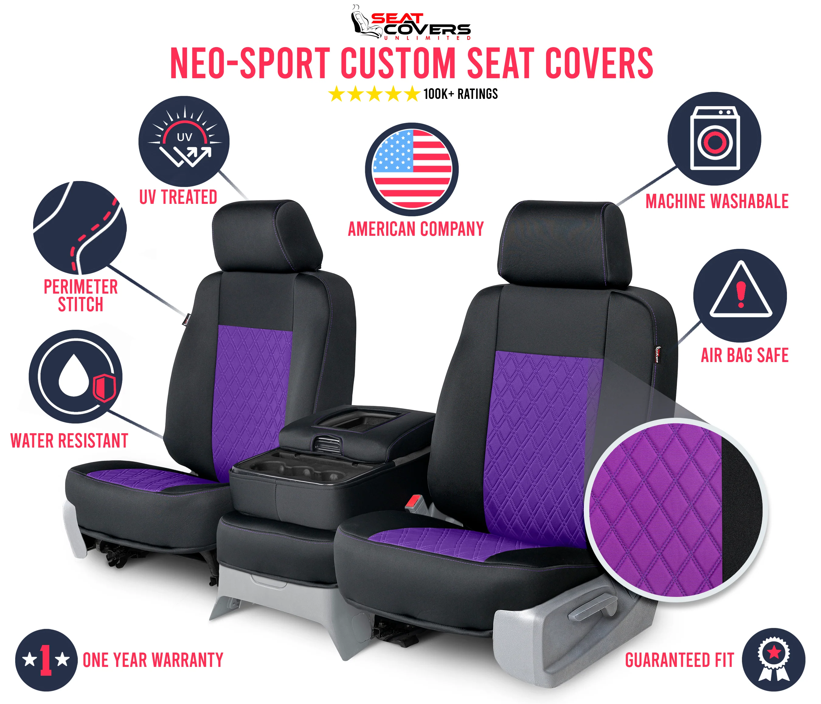 Neo-Sport - Quilted Custom Seat Covers - Image 107