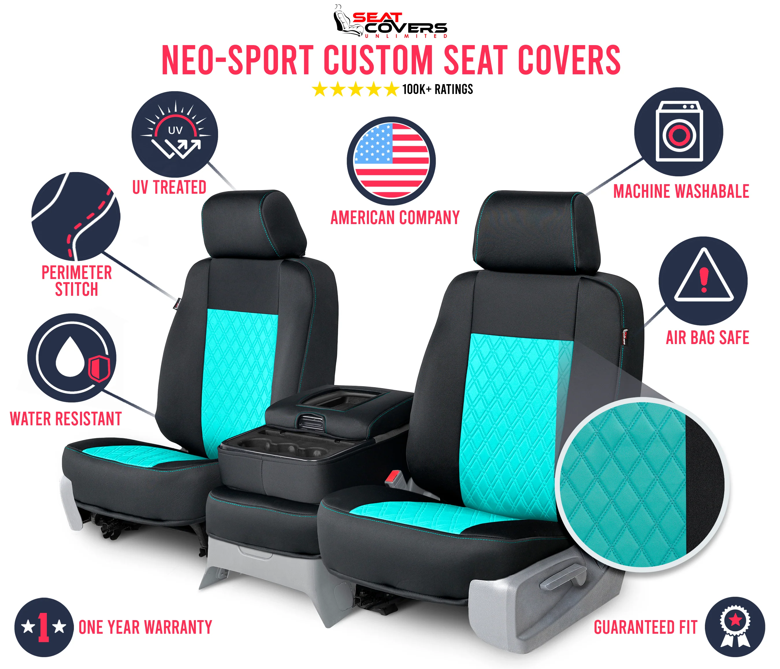 Neo-Sport - Quilted Custom Seat Covers - Image 111