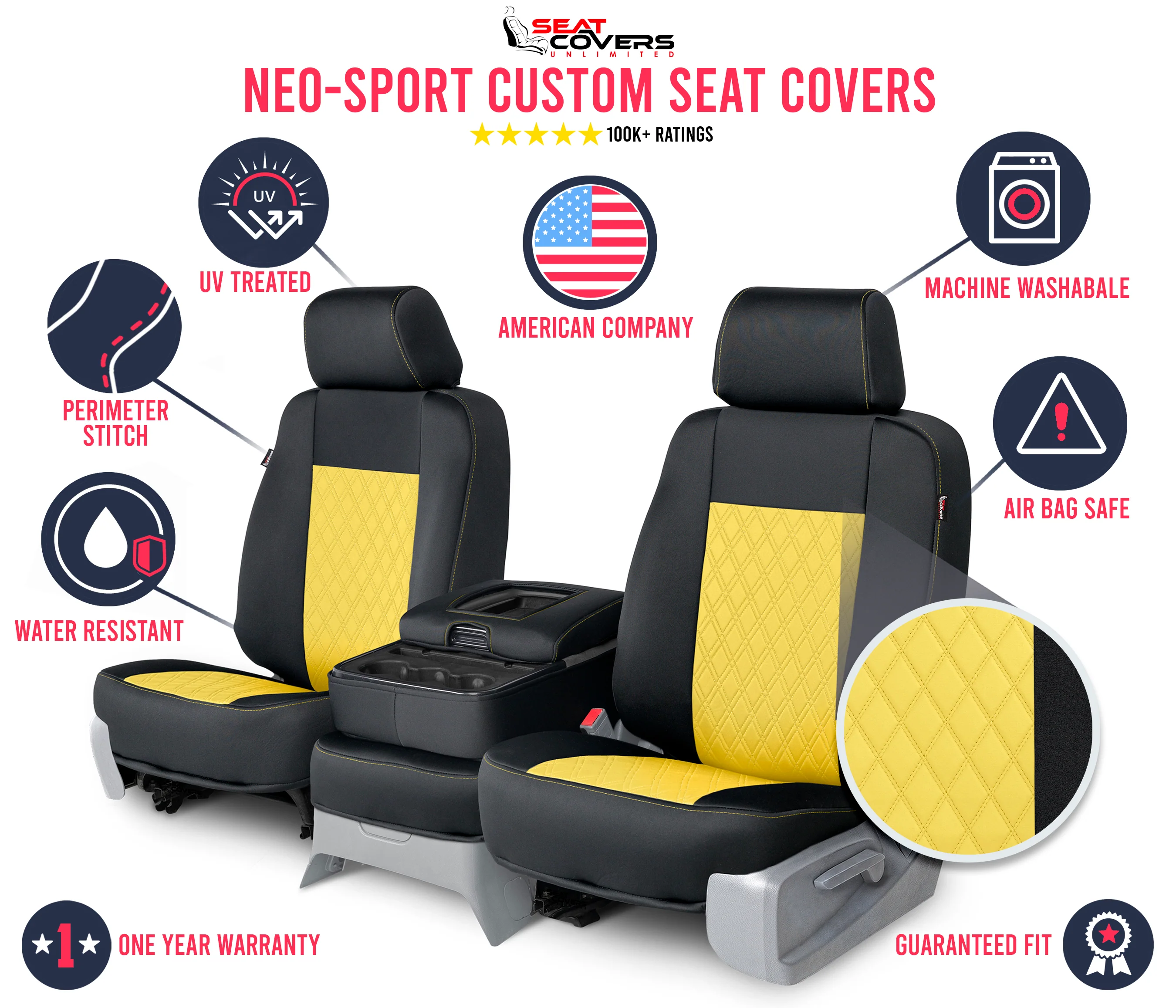 Neo-Sport - Quilted Custom Seat Covers - Image 112