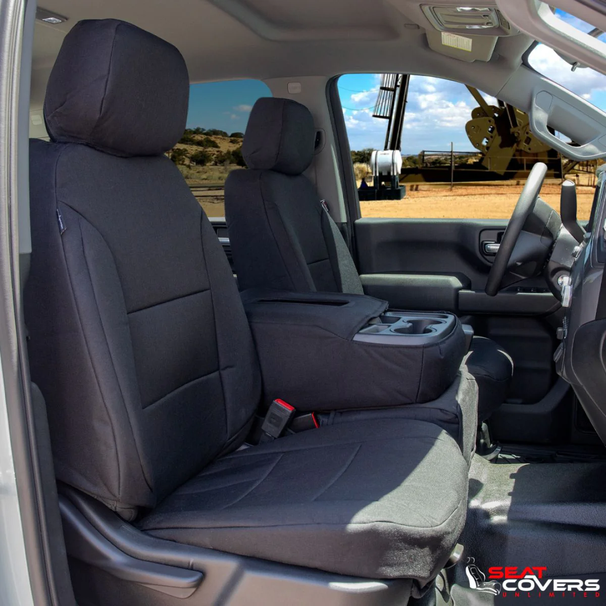 Two Tone Canvas Custom Seat Covers - Image 3